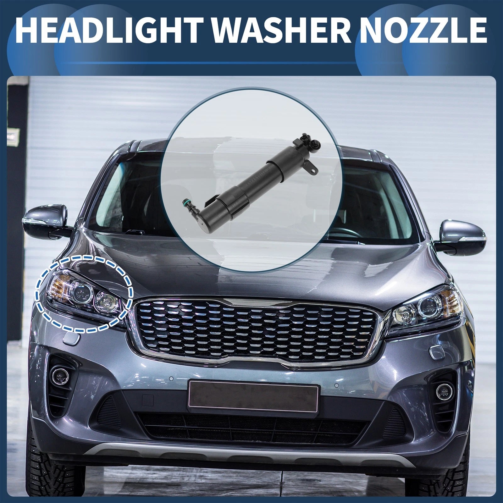 Front Passenger Headlight Washer Nozzle for Mercedes-Benz E550 (2007–2009) No. 2118602247