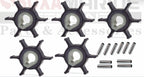 5pcs Water Pump Impeller with Key for Yamaha Outboard Motor (646-44352-01)
