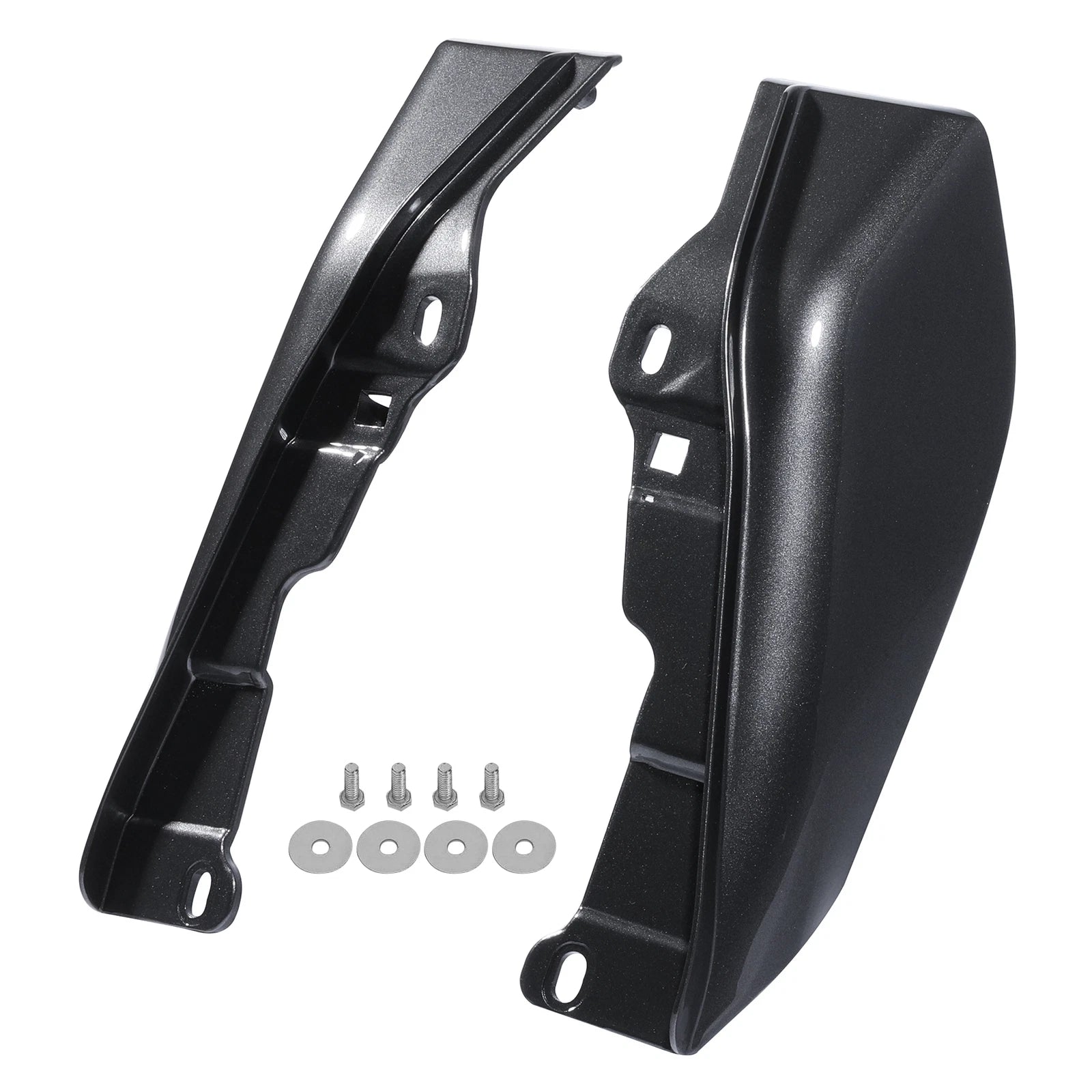 Mid Frame Deflectors for Harley Touring (2009–2023) Black Geometric Fade