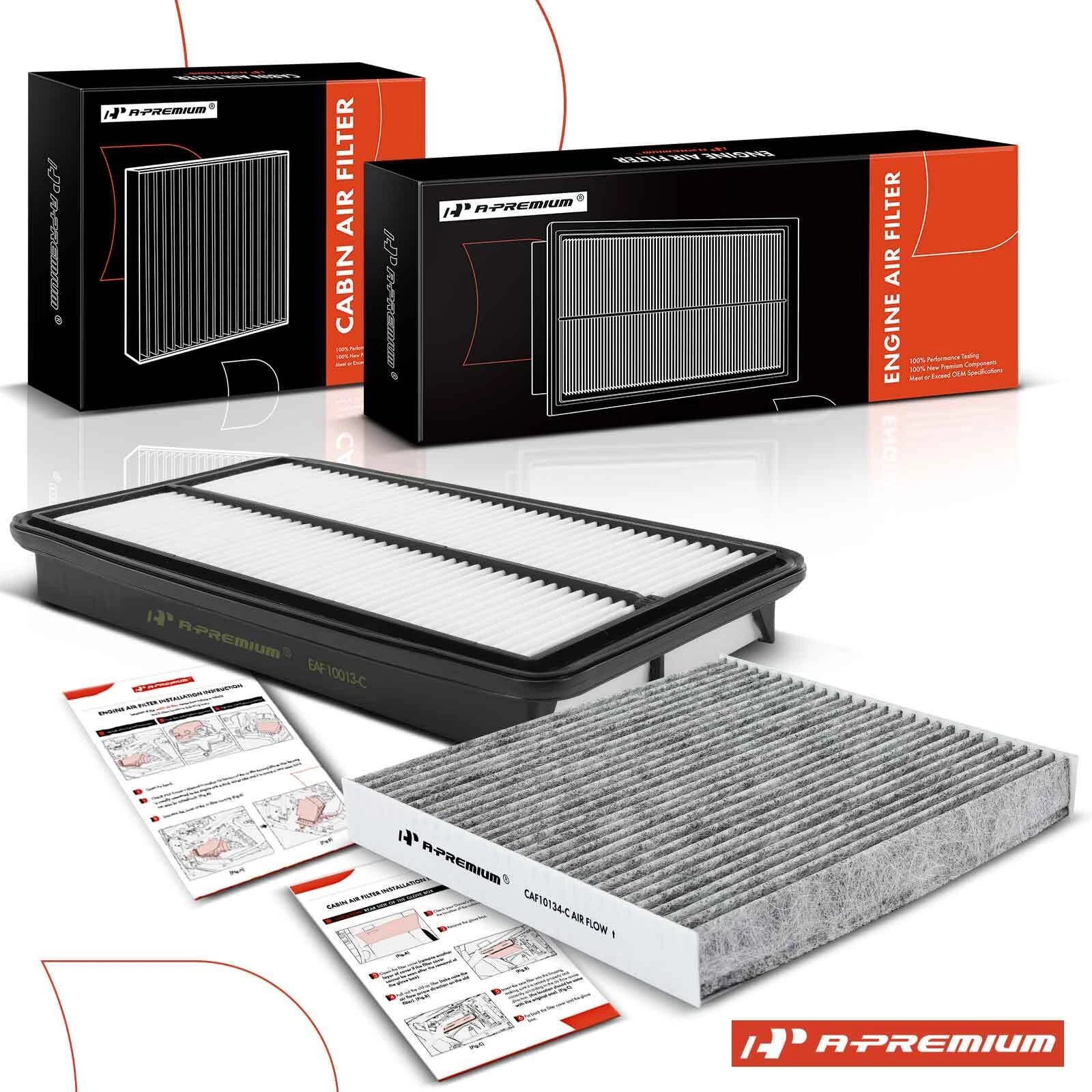Engine & Activated Carbon Cabin Air Filter for Acura MDX Honda Pilot (2014–2020)