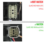 HID/Xenon Headlight Pair for Buick Enclave (2013–2017) w/o AFS w/Bulb