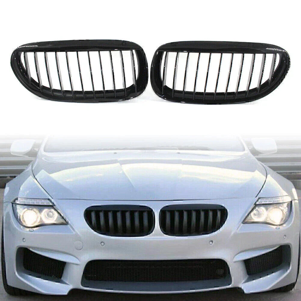 1x Pair Front Kidney Grille for BMW E63 E64 650i M6 (2004-2010)