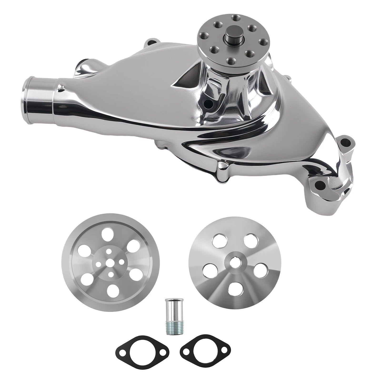BBC Chrome Pulley Kit for Big Block Chevy 396-454 (1965–1970)