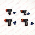 Set of 4 Drain Plug Elbow Stainless for MerCruiser Exhaust Manifold (90 Degree)