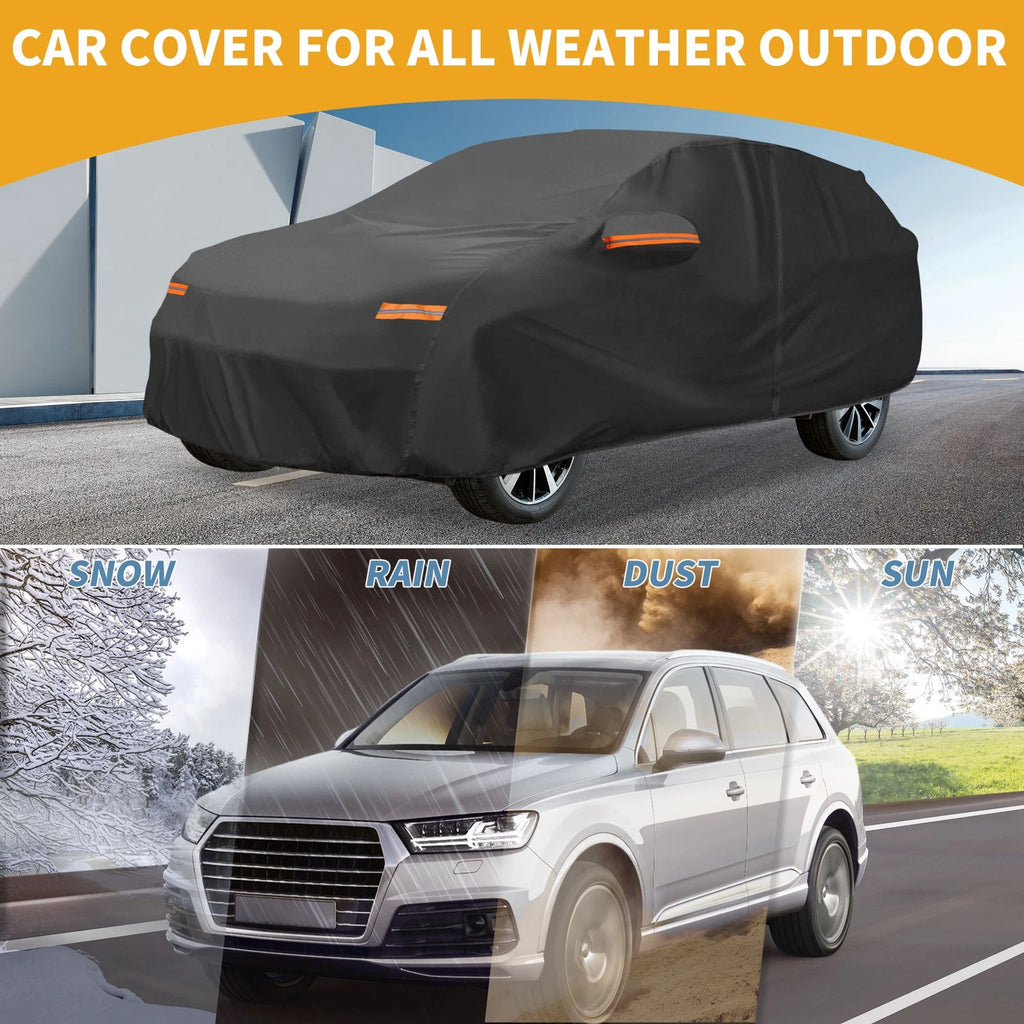 Car Cover Waterproof All Weather for Hyundai Kona (2018–2023) 190T-PU Zipper