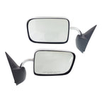 Set of 2 Manual Mirrors for Dodge Ram 1500 (1994–2001) Chrome Folding