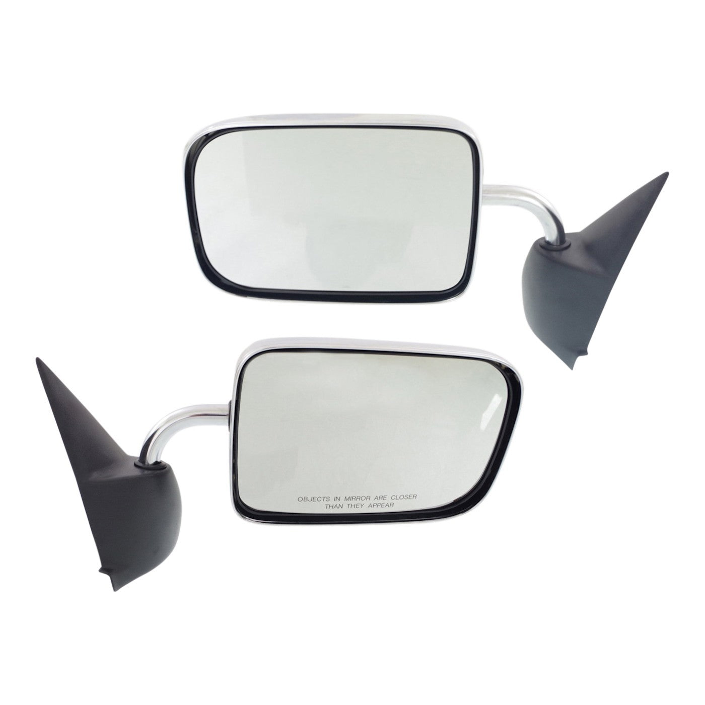 Set of 2 Manual Mirrors for Dodge Ram 1500 (1994–2001) Chrome Folding