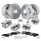 Set of 16 Drilled Brake Rotors & Pads for Honda Accord