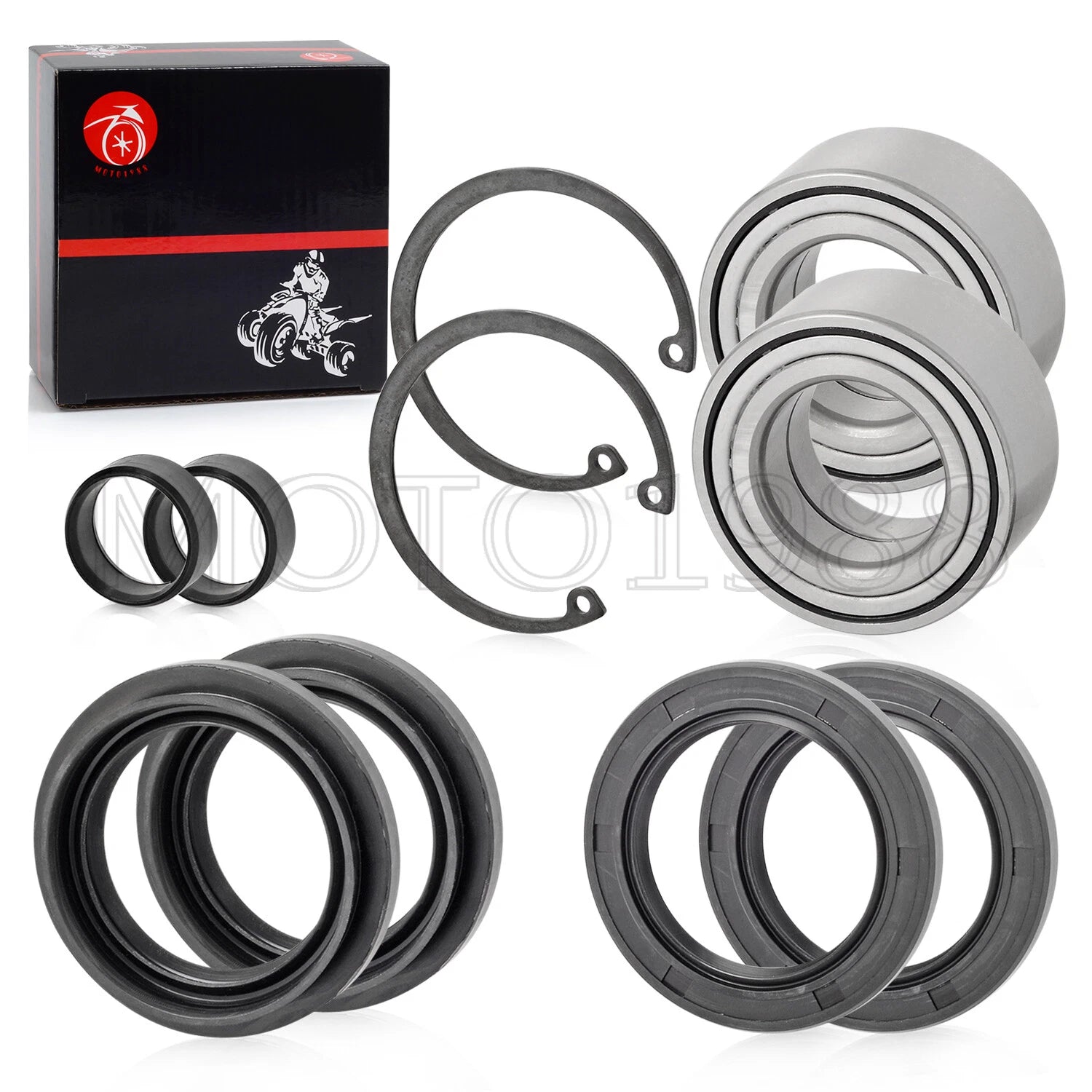 Front Wheel Bearings & Seals for Honda Foreman 500 TRX500 (2005–2013)