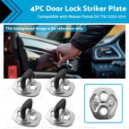 Set of 4 Door Lock Striker Plates for Nissan Patrol GU Y61 (1989–2011)