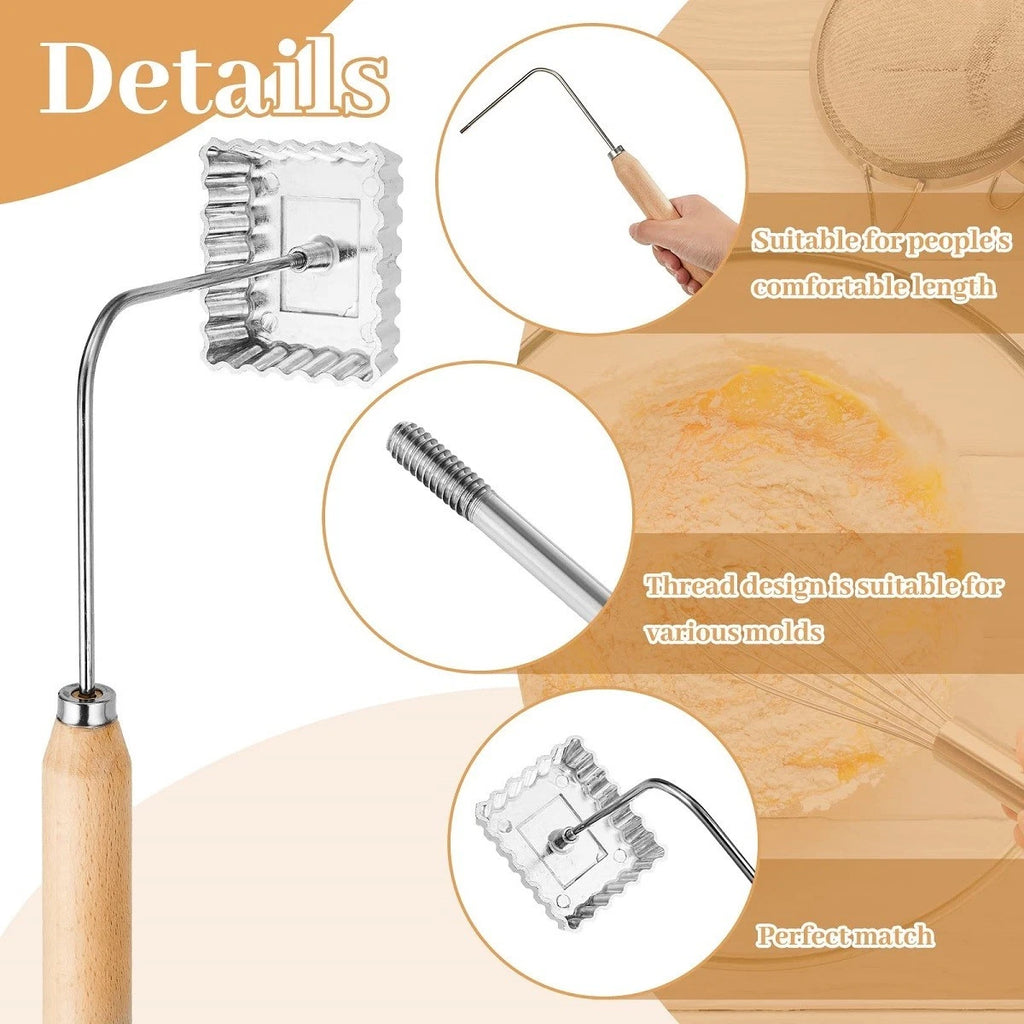 Set of 4 Bunuelos Molding Aluminum Pastry Cookie Crafting Tools