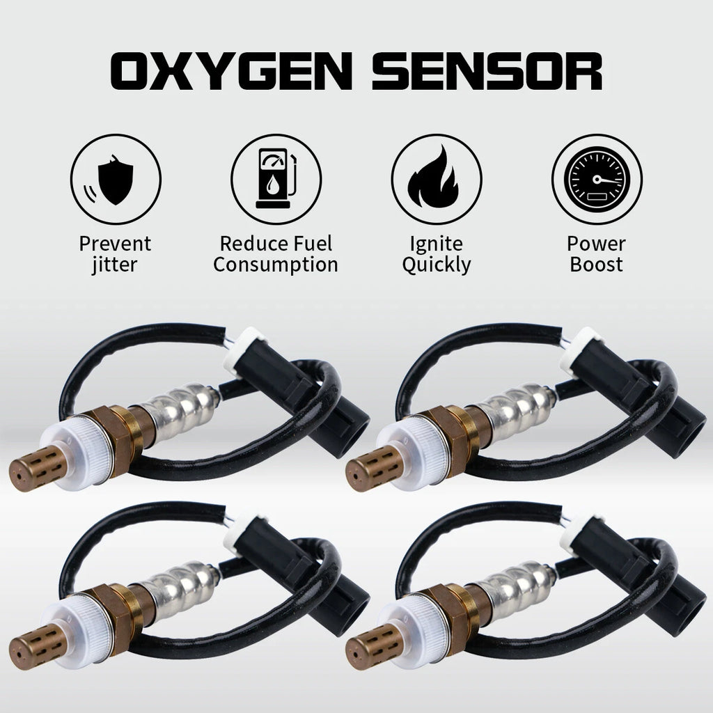 4X OEM Up+Downstream Oxygen O2 Sensor for Ford F150, Mustang