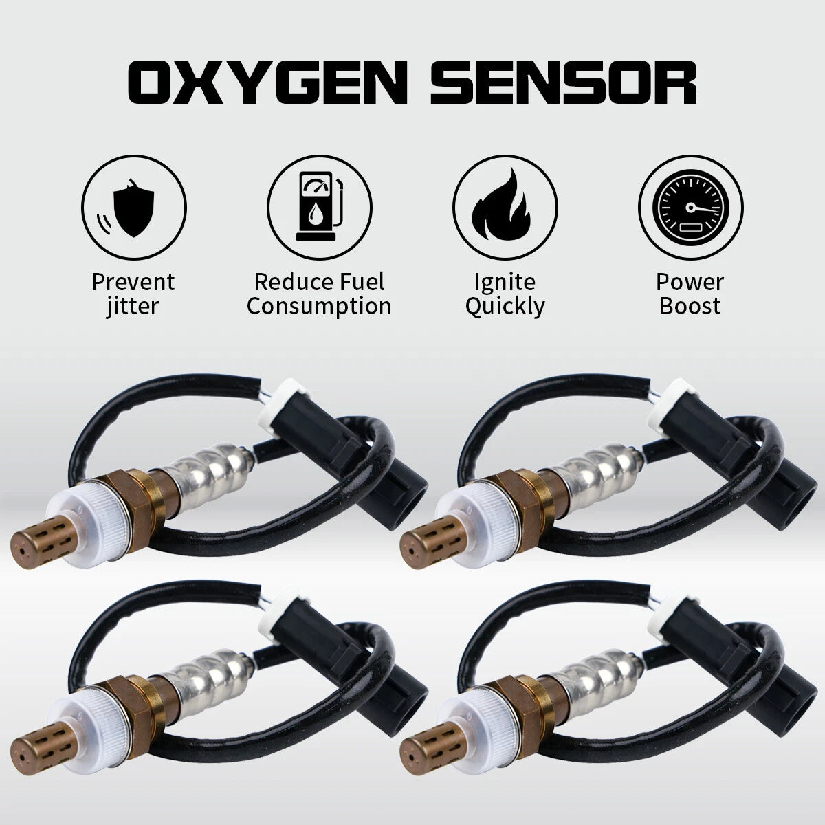4X OEM Up+Downstream Oxygen O2 Sensor for Ford F150, Mustang