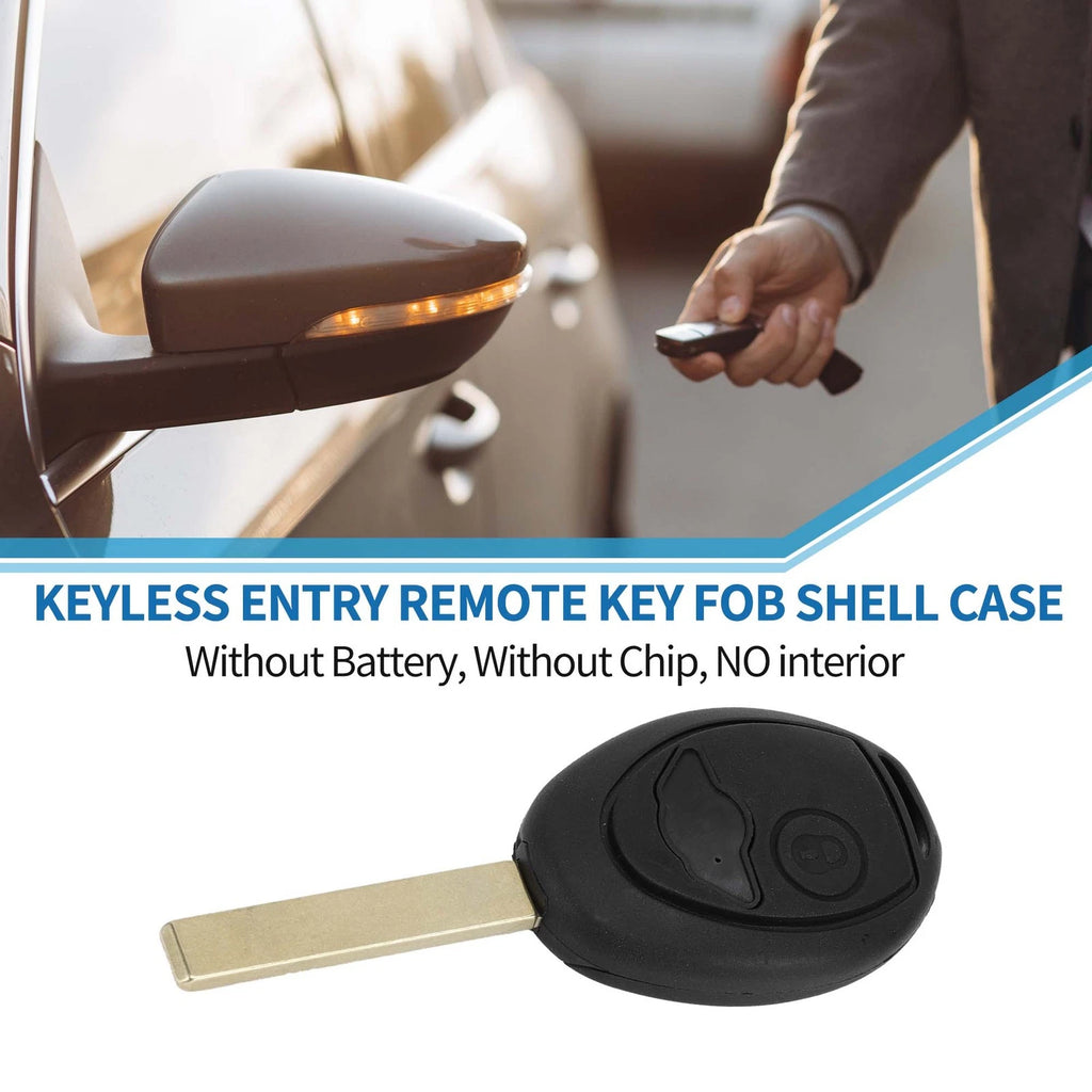 2 Buttons Keyless Entry Remote Fob Shell Case for BMW Mini Cooper (2002–2005)