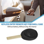 2 Buttons Keyless Entry Remote Fob Shell Case for BMW Mini Cooper (2002–2005)