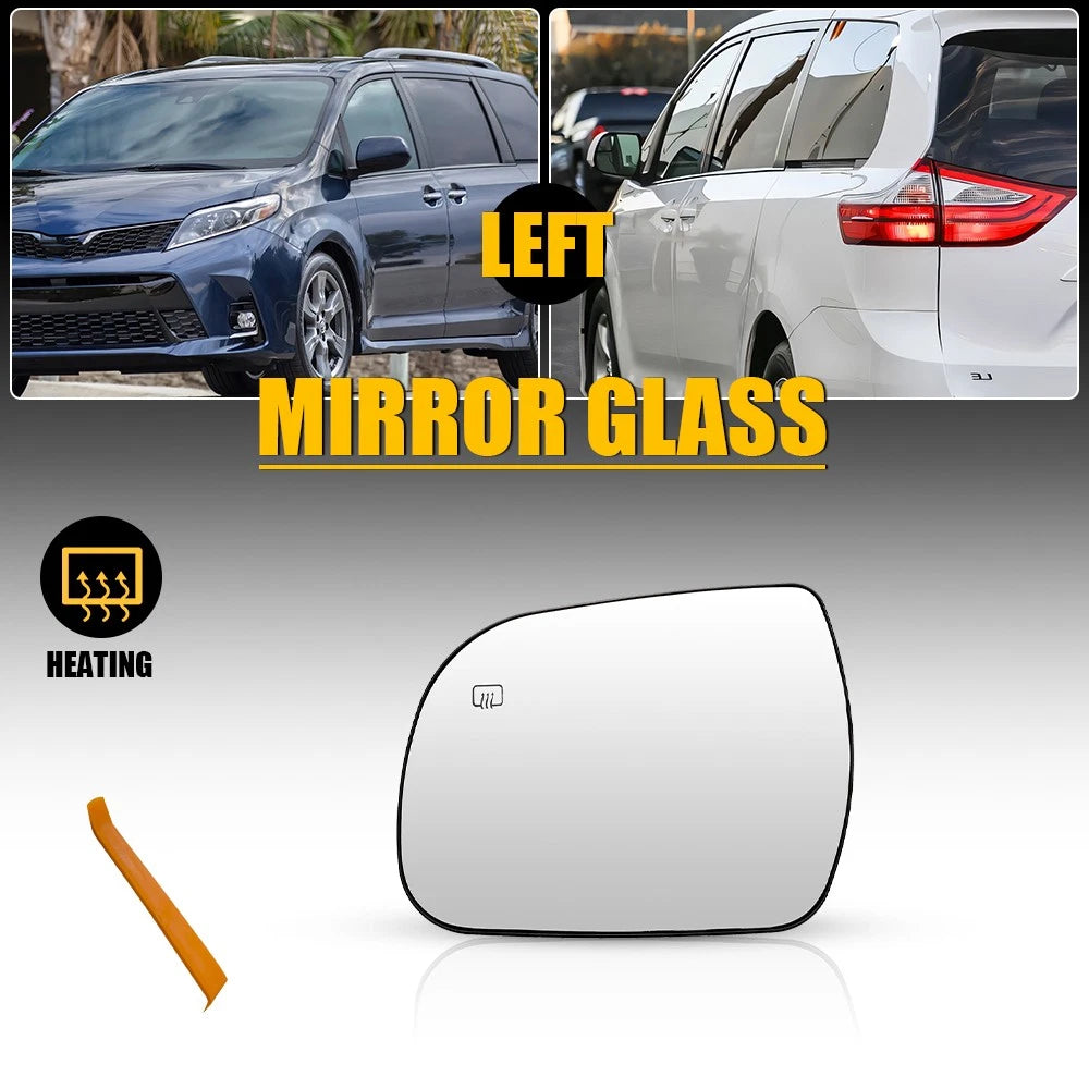 Left Heated Mirror Glass for Toyota (8790608021, TO1324127)