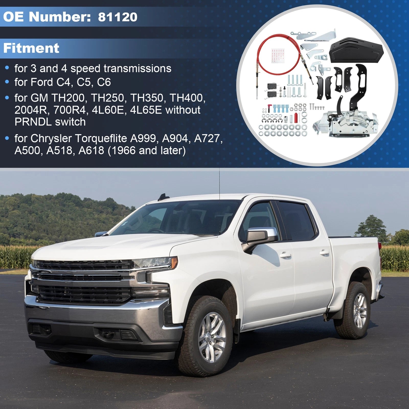 Automatic Ratchet Shifter for 3 & 4 Speed Transmission (81120)