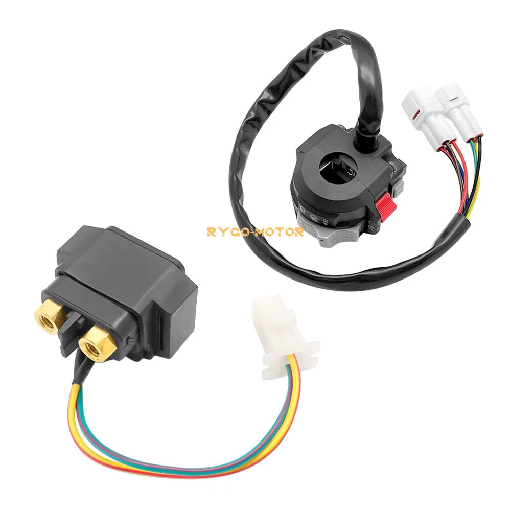 Start Stop Switch & Starter Solenoid Relay for Yamaha Wolverine 350 (2002–2005)