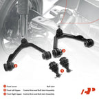 Set of 6 Wheel Bearing Control Arm with Ball Joint Kit for Ford Lincoln