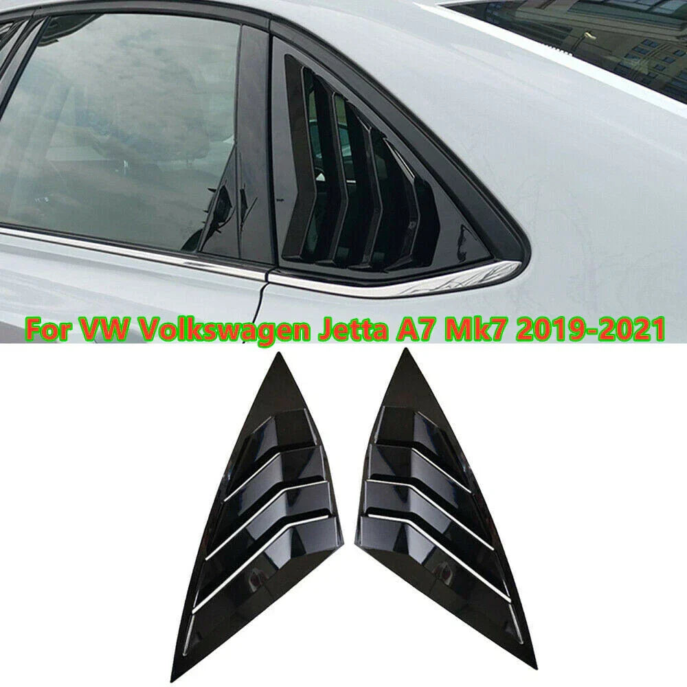 2 x Rear Window Louver Shutter Cover for VW Jetta A7 Mk7 (2019–2021)
