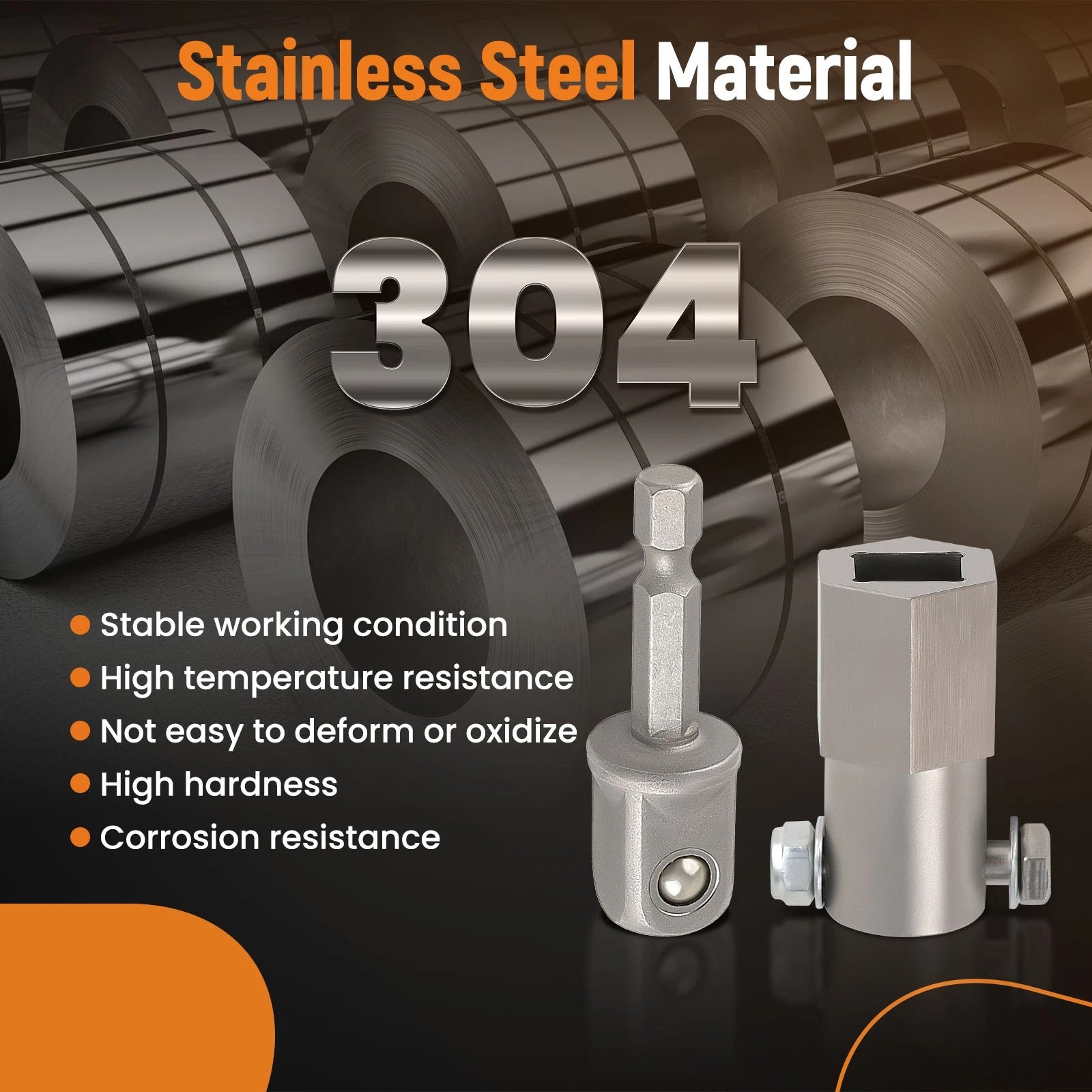 Stainless Steel Trailer Jack Crank Handle for Wind Trailer