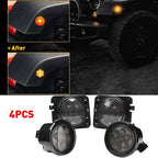 Set of 4 LED Side Marker Lights for Jeep Wrangler JK (2007–2018)
