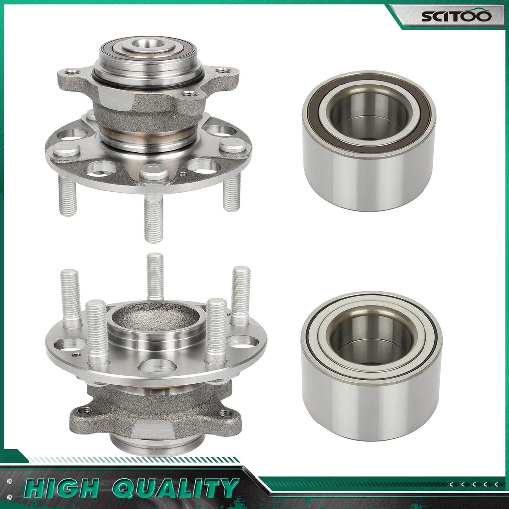 Set of 4 Front Rear Wheel Bearing Hub for Honda Civic (2006–2011)