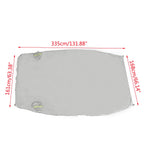 2X 66" SUV Half Body Sun Shade Waterproof Snow Resistant Cover