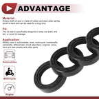 Set of 5 Rotary Shaft Oil Seals 28x40x10mm Nitrile Rubber 672668828489