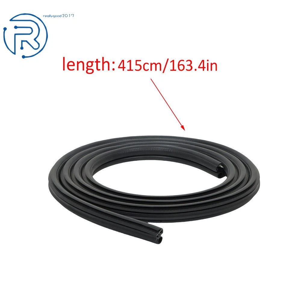 Set of 2 Rubber Front Door Weatherstrip Seals for Dodge Ram Pickup (1994–2002)