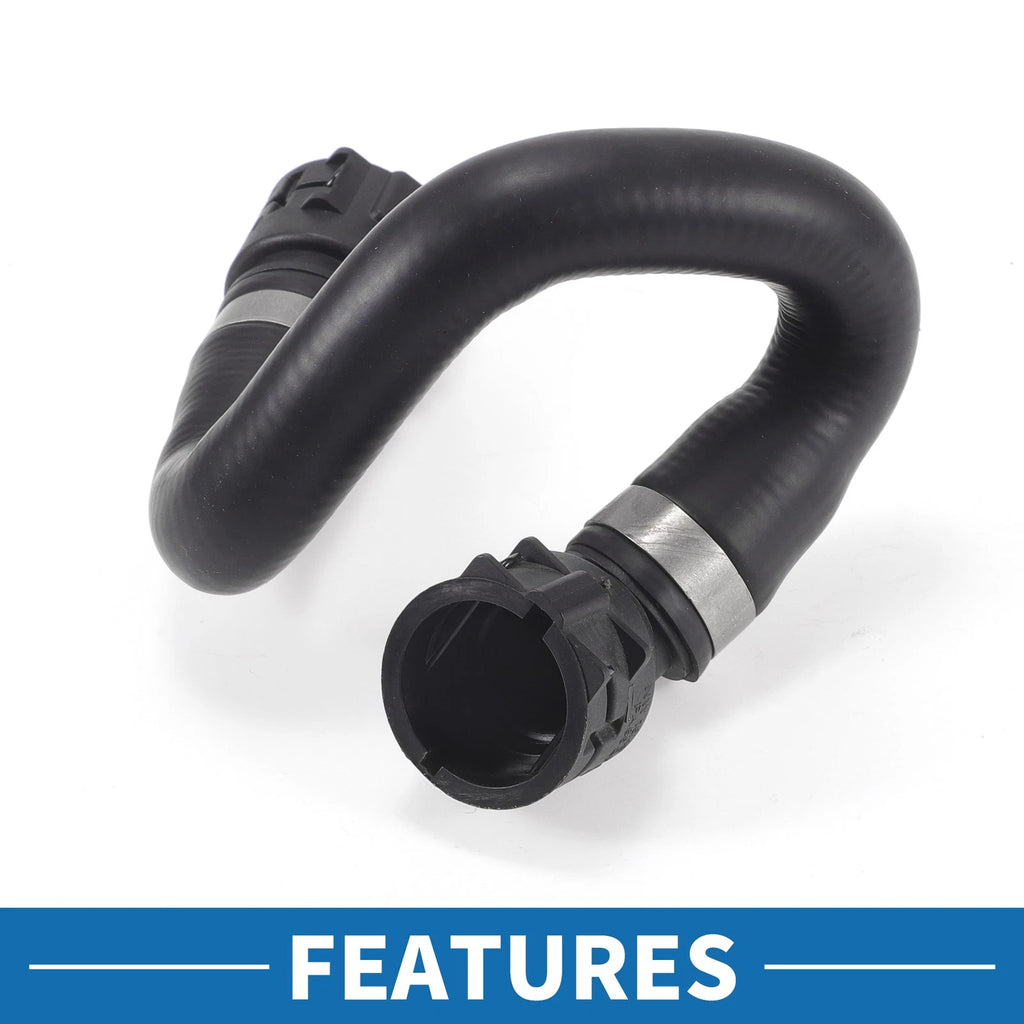 HVAC Heater Hose No. 64218377701 for BMW 745i (2002–2005) Rubber Black