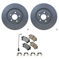 Set of 4 Hella Rear Rotors & Akebono EURO Ceramic Brake Pads for A6 & A7 (2012–2018)