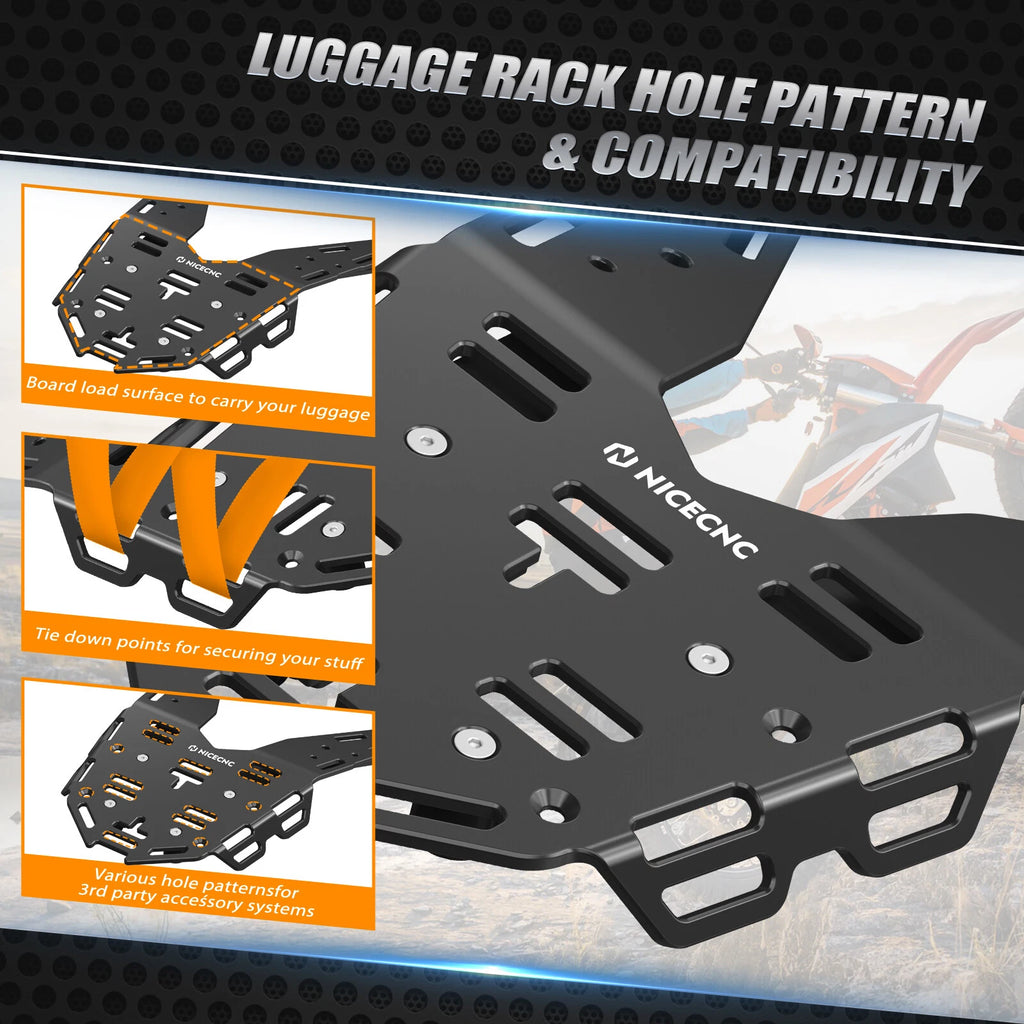 Upgraded Rear Luggage Rack for KTM 690 Enduro R (2019–2024)