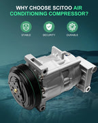 A/C Compressor with Clutch for Nissan Maxima 3.5L (2002–2003)