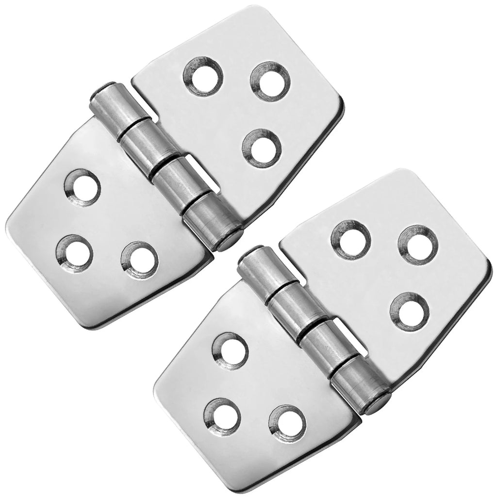 2X 316 Stainless Steel Hinges for Boat Hatch (3" x 1-9/16") - FO628-M2