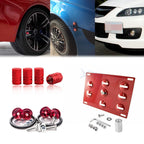 Tow Hook License Plate + Air Valve Cap + Release Fastener for Mazda 6 (2006–2007)