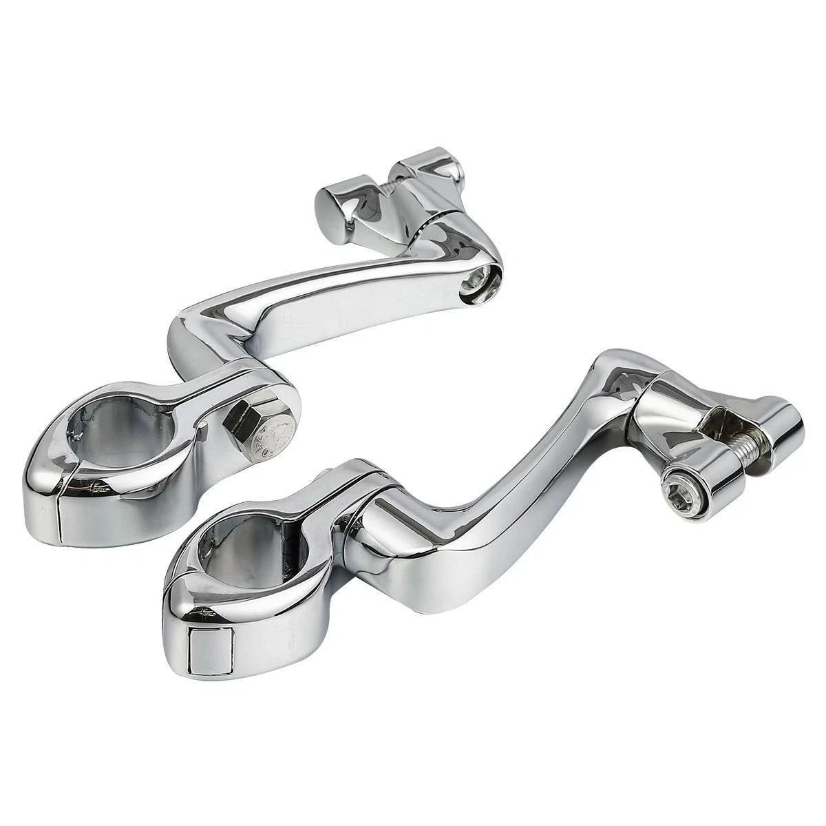 1 1/4" Adjustable Engine Guard Highway Foot Pegs for Harley Touring