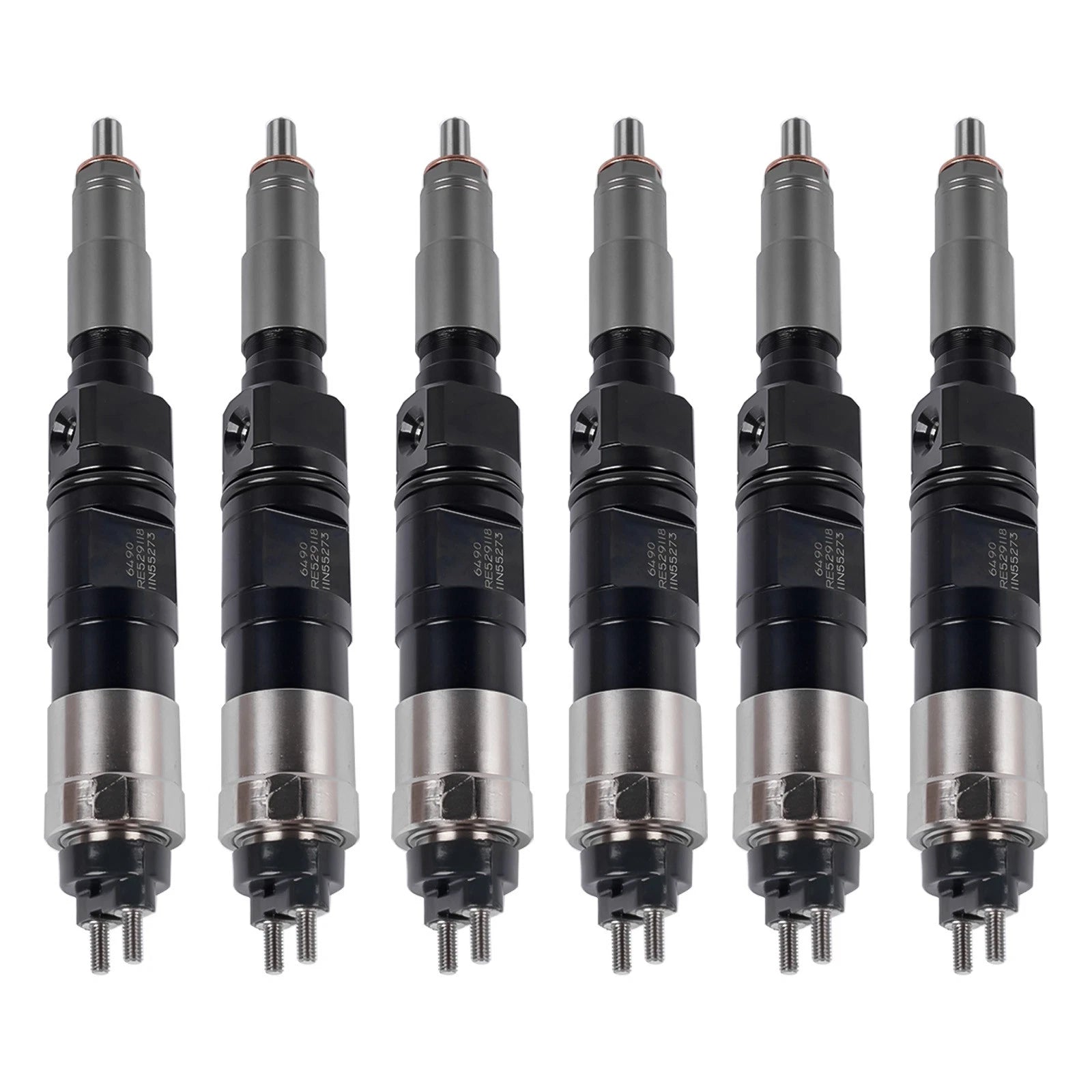 6X Fuel Injectors for John Deere 6068 4045 (Excavator E210LC E240LC)