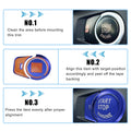 Start Stop Button Cover Kit for BMW 2/3/3GT/4/5/6/7/X1-X4/M2-M5 Blue