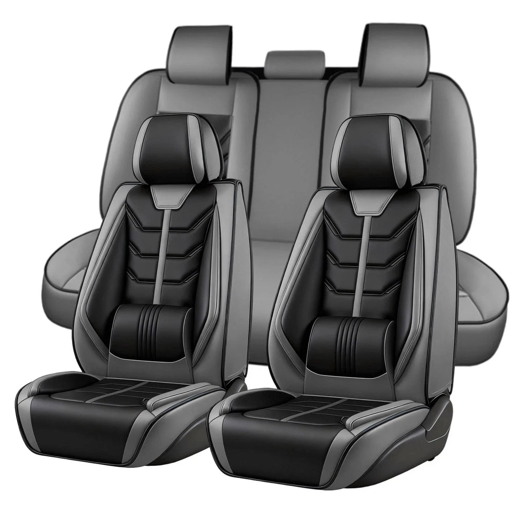 Full Set Car Seat Covers for Toyota Tacoma Leather Gray