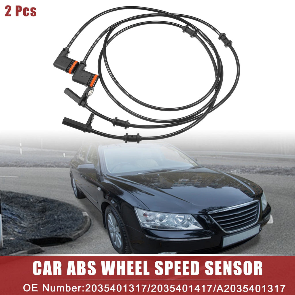 2pcs Rear ABS Sensor for Mercedes-Benz C230 (2002–2007) No. 2035401317