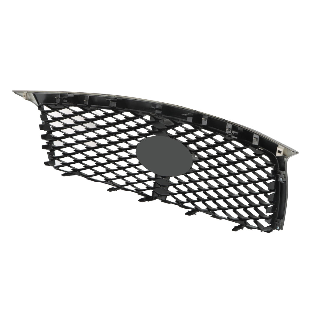 Gloss Black Front Upper Grille & Lower Bumper Trim for Infiniti QX80 (2015-2017)