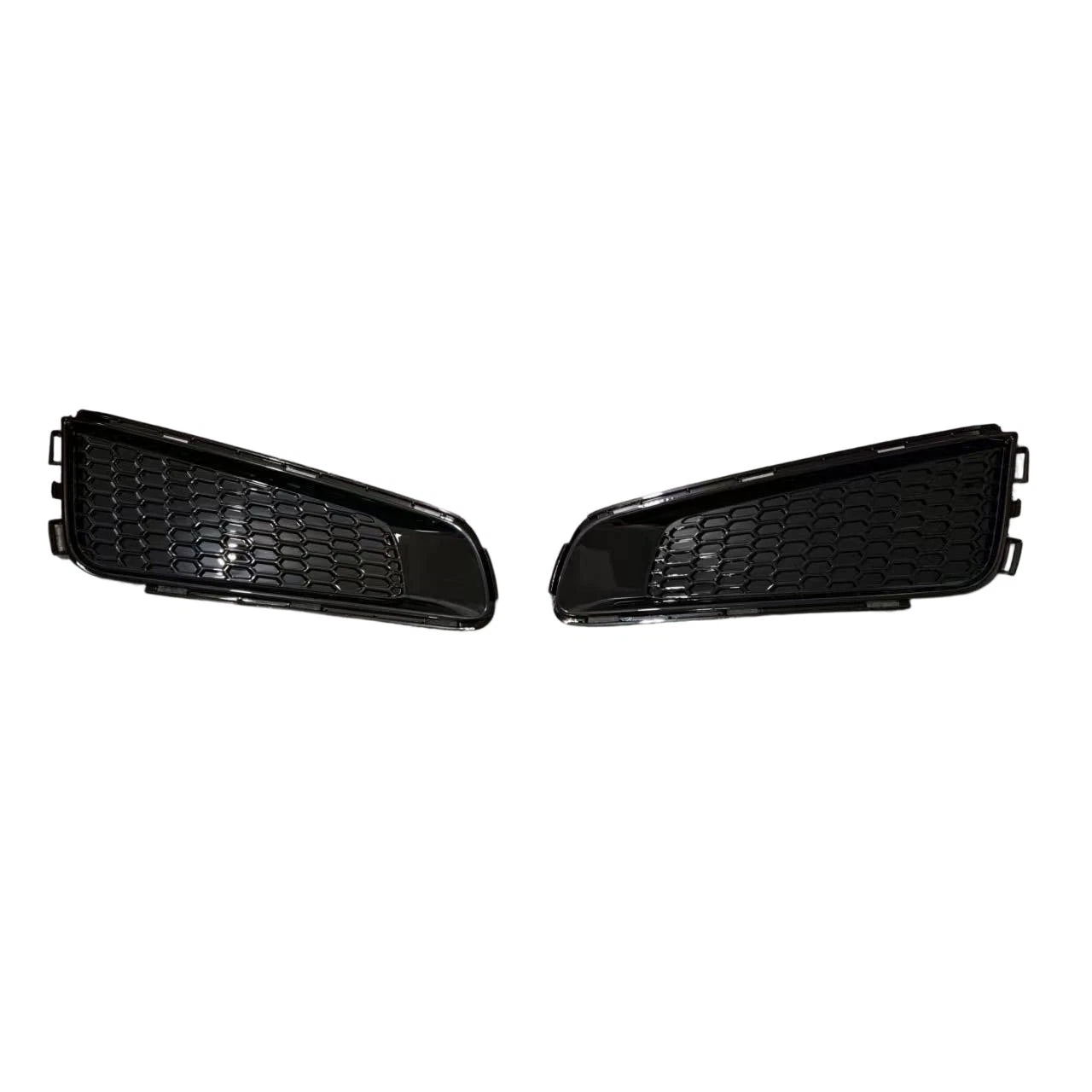 Pair Gloss Black Front Bumper Lower Side Grill Bezel for Cadillac ATS (2013–2014)