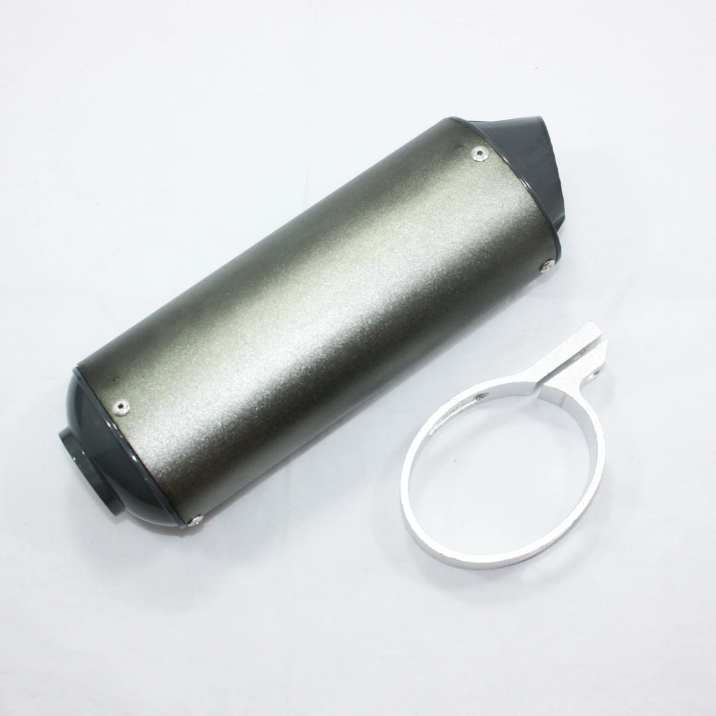 38mm Alloy Exhaust Muffler + Clamp for 125cc 140cc 150cc PIT Trail Dirt Bike