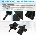 2X Windshield Washer Nozzle for Nissan Micra K12 (2003–2010) No. 28931AX600