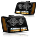 LED DRL + Turn Signal Headlight for Tahoe/Suburban (2007–2014)
