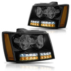 LED DRL + Turn Signal Headlight for Tahoe/Suburban (2007–2014)