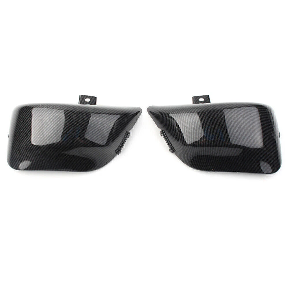 2X Carbon Fiber ABS Fairing Side Battery Cover for Yamaha Virago 400 500 (1986–1999)