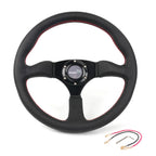 350mm Deep Dish Steering Wheel for Universal Vehicles (6 Bolt)