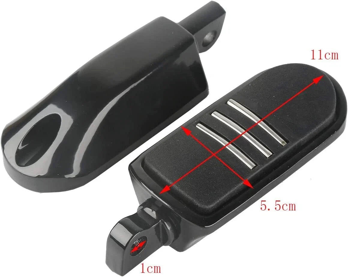 Black Streamliner Style Footpegs for Harley Davidson
